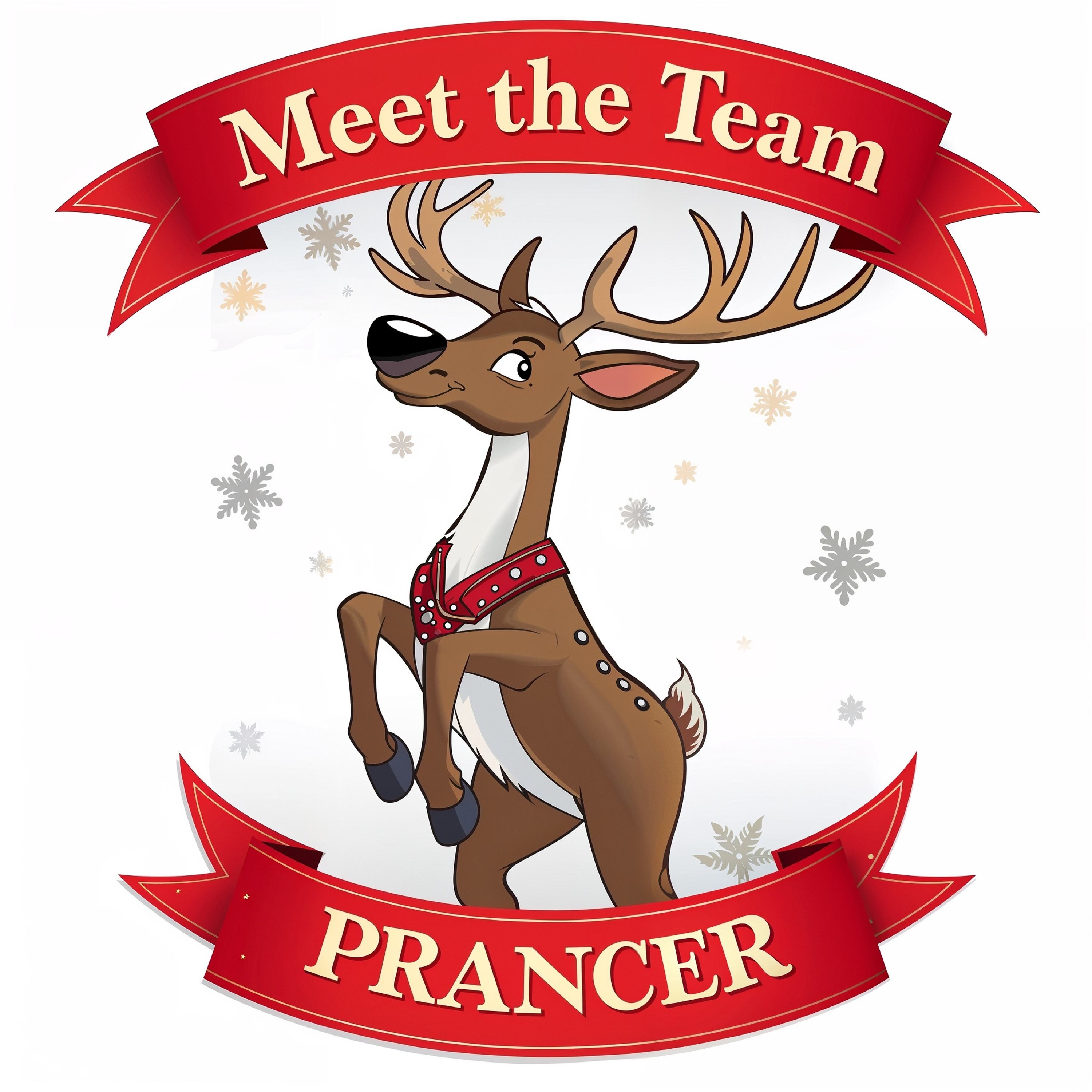Prancer is Santa's reindeer